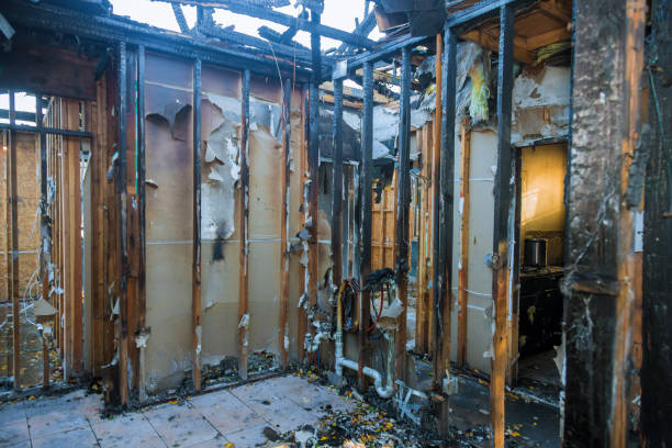 Professional Fire Damage Removal technician working in Scotia, NY